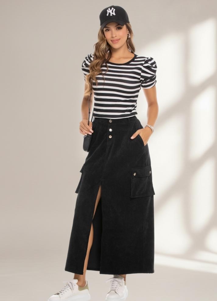 Camiseta manga corta bombacha