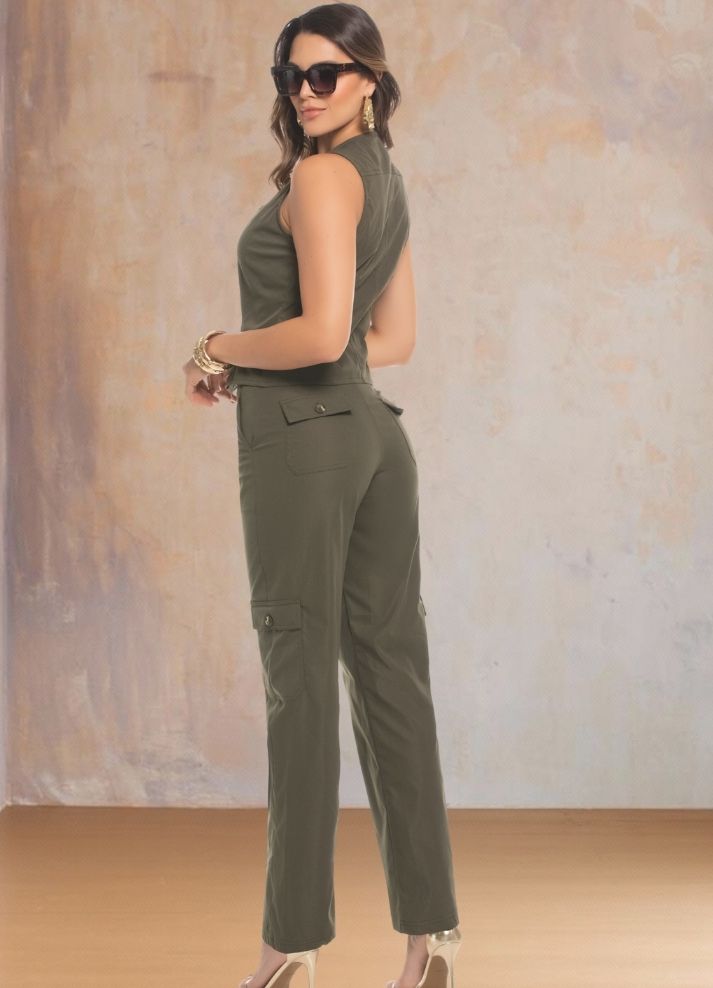 Set Chaleco y pantalón cargo - Ropa Colombiana by Victoria Herrera