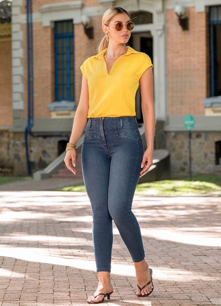 Blusa manga corta