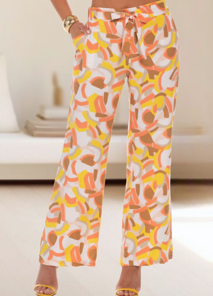 Pantalón palazzo estampado
