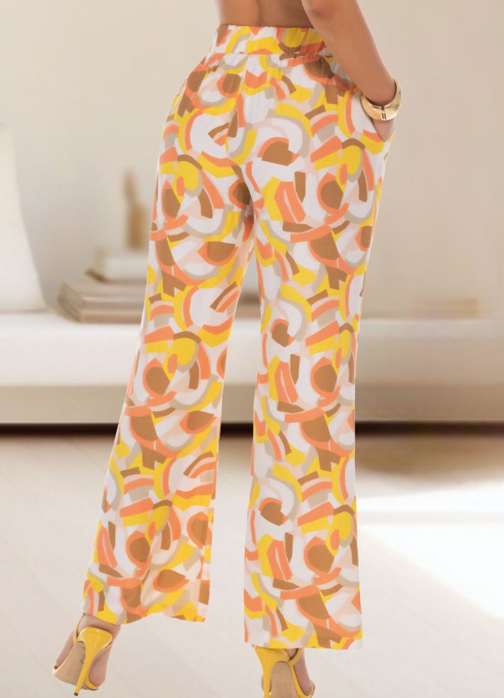 Pantalón palazzo estampado
