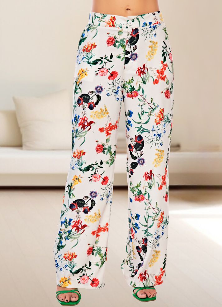 Printed palazzo pants
