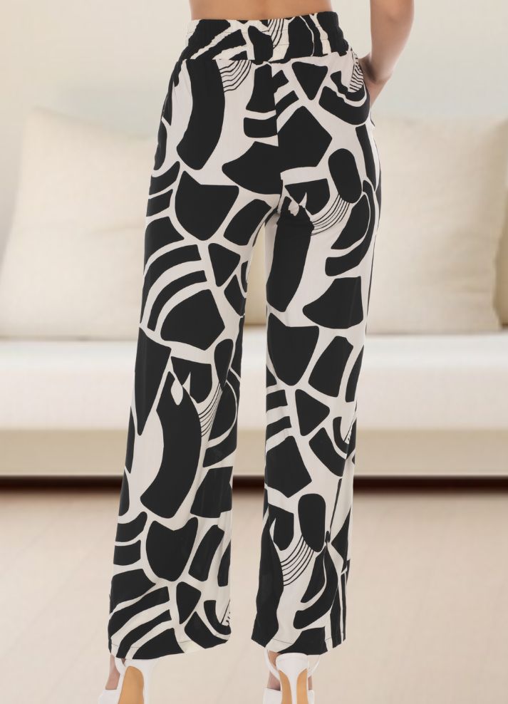 Pantalón palazzo estampado