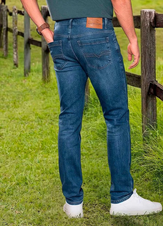 Jean bota recta para hombre