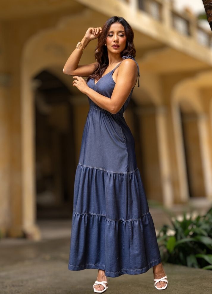 Vestido largo tirantes