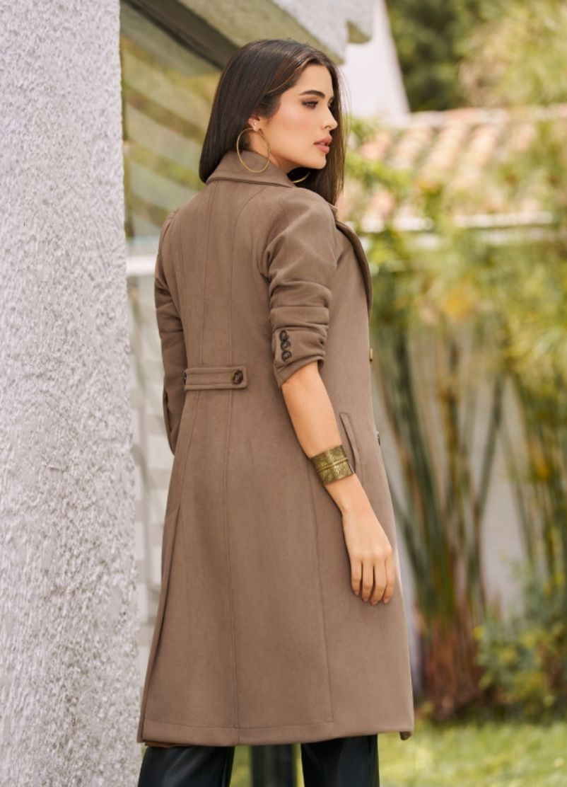 Gabán cuello solapa - Ropa Colombiana by Victoria Herrera