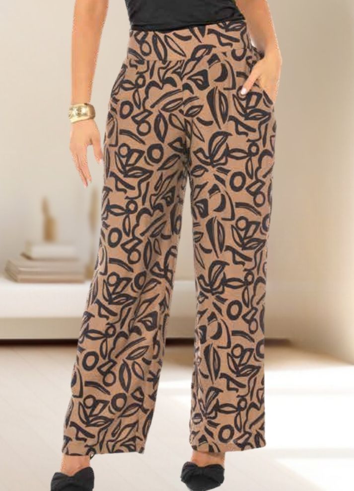 Pantalón palazzo estampado