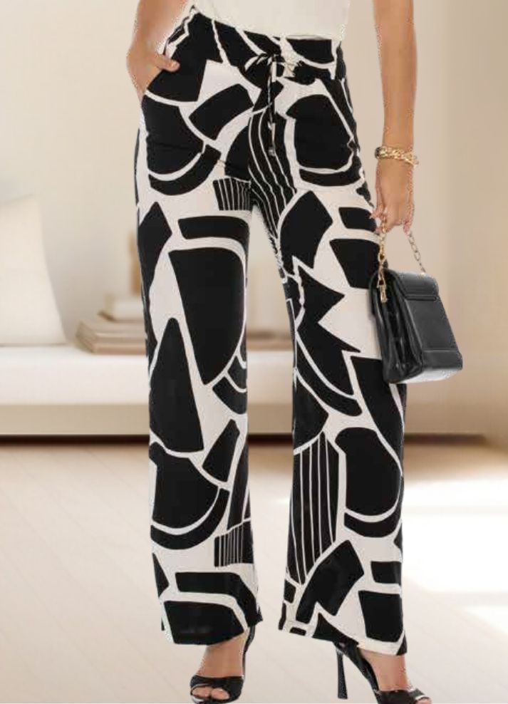 Pantalón palazzo estampado