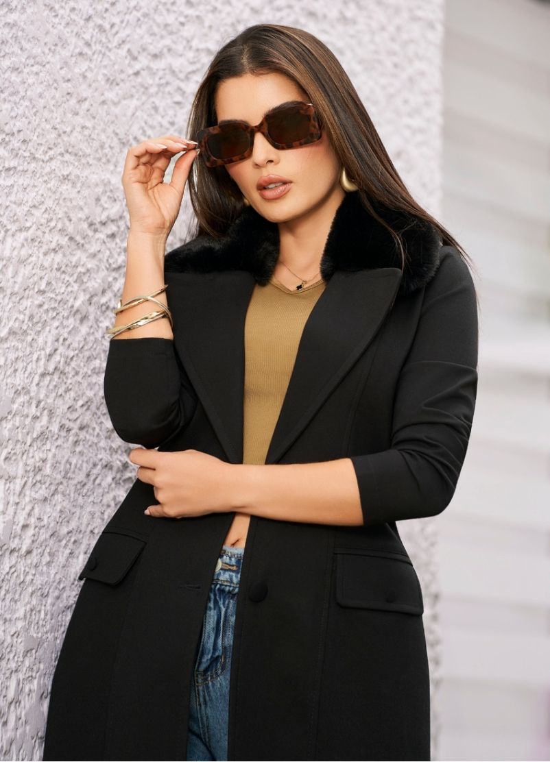 Gabán largo cuello ovejero - Ropa Colombiana by Victoria Herrera