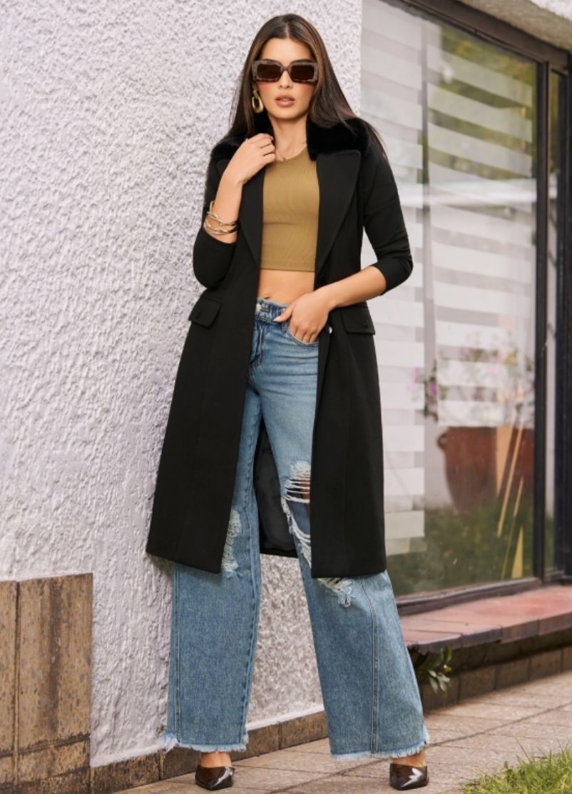 Gabán largo cuello ovejero - Ropa Colombiana by Victoria Herrera