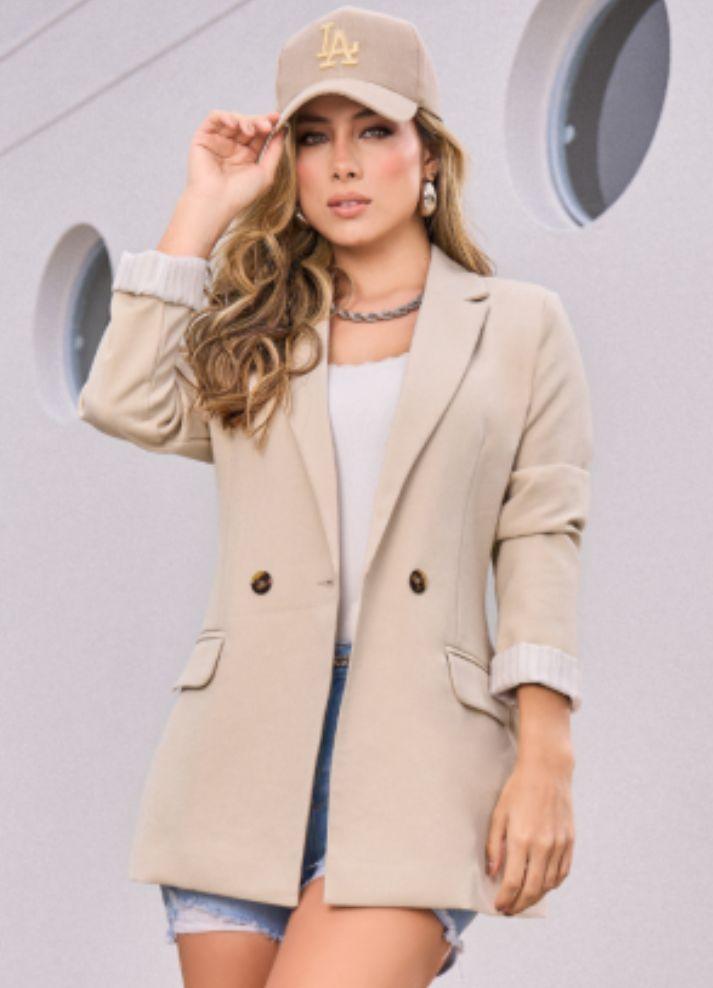 Blazer con solapa - Ropa Colombiana by Victoria Herrera