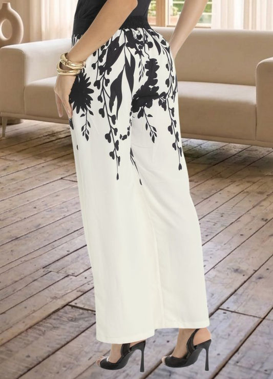 Pantalón palazzo estampado