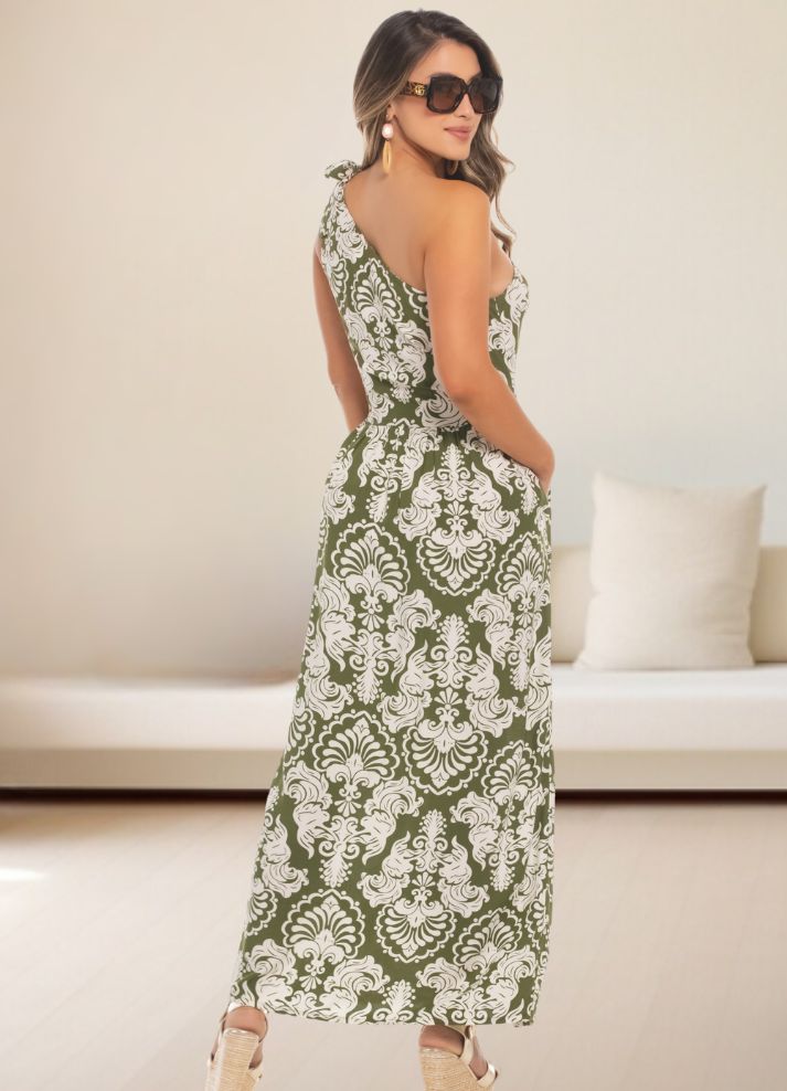Long one-shoulder dress