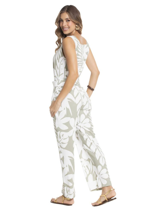 Long sleeve sleeveless jumpsuit