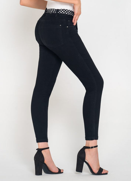 Jean skinny con un botón