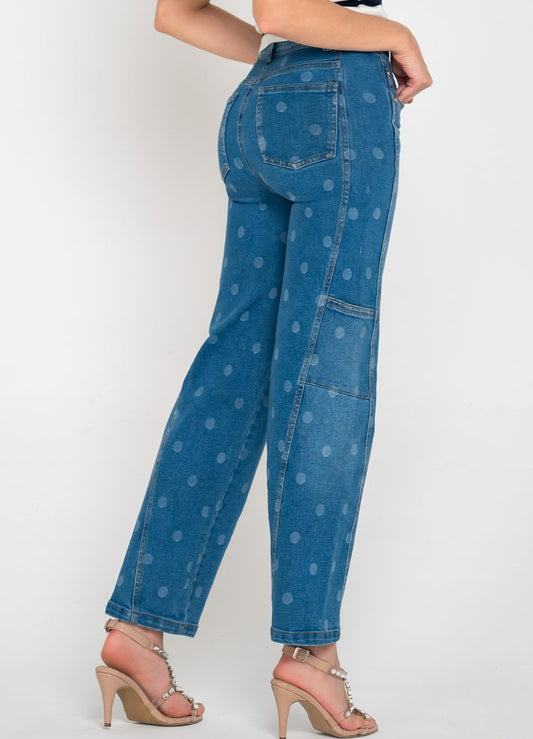 Jean palazzo con lunares