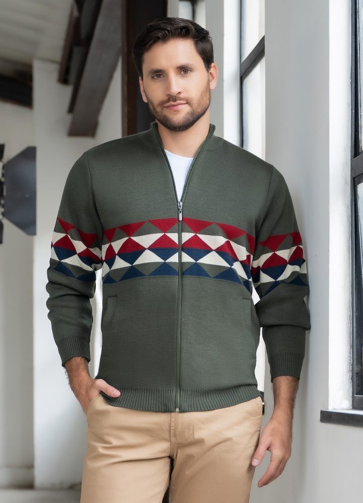 Chaqueta para hombre en tejido