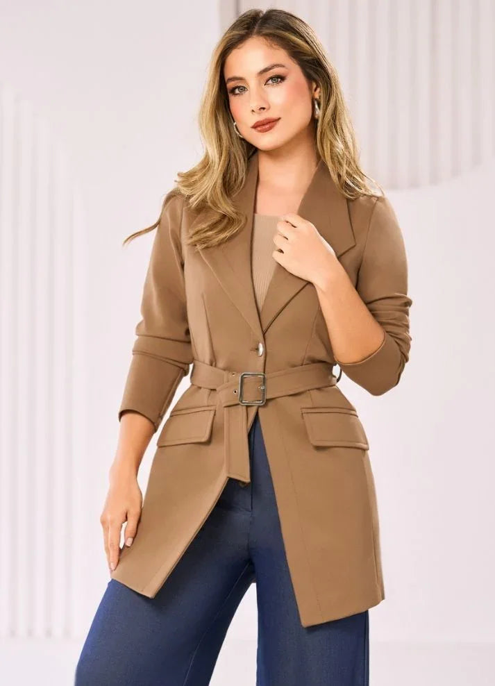 Gabán en paño licrado - Ropa Colombiana by Victoria Herrera