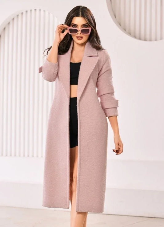 Gabán rosado en paño - Ropa Colombiana by Victoria Herrera