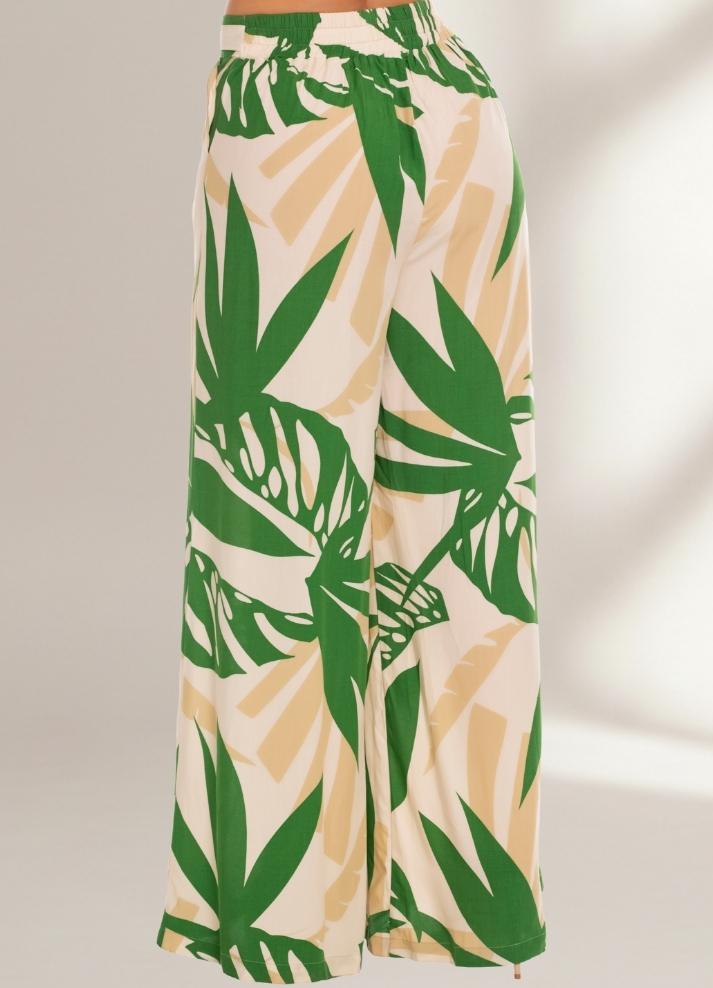 Pantalón palazzo estampado