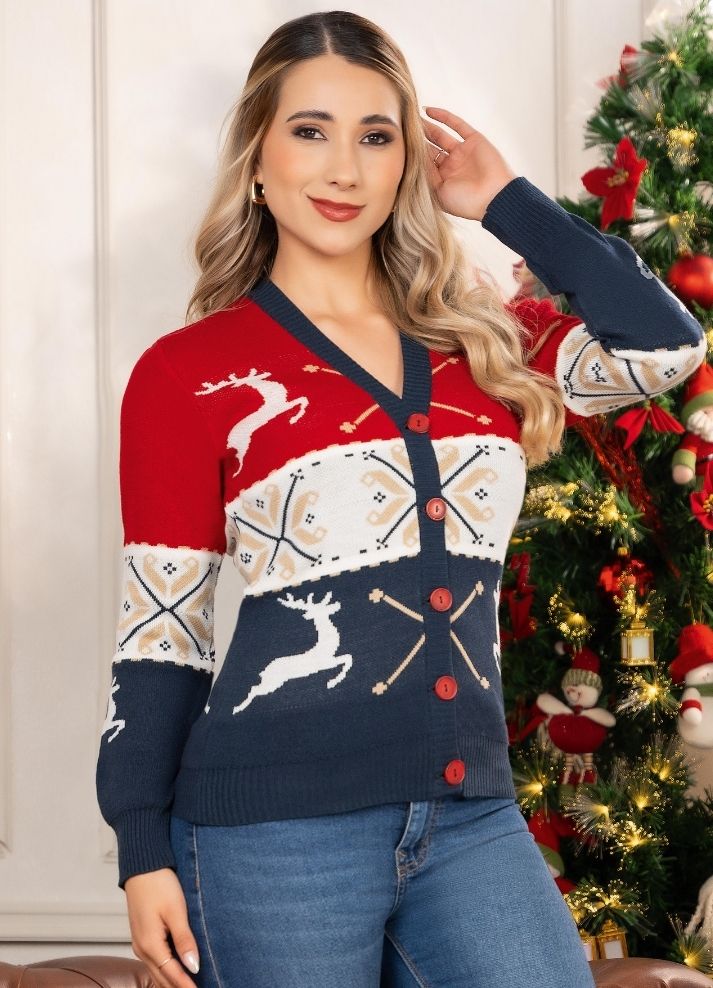 Sweater Navideño Tejido