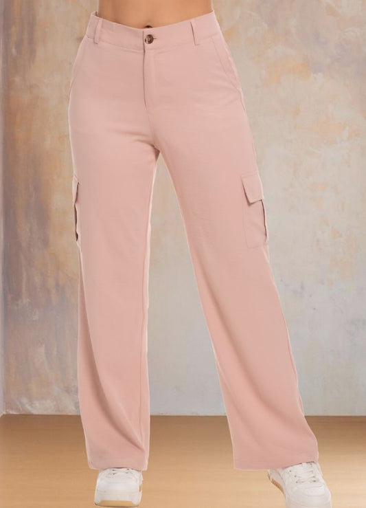 Pantalón cargo bota ancha