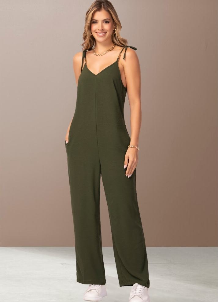 Long strappy jumpsuit