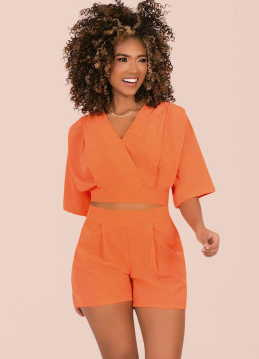 Blouse and shorts set