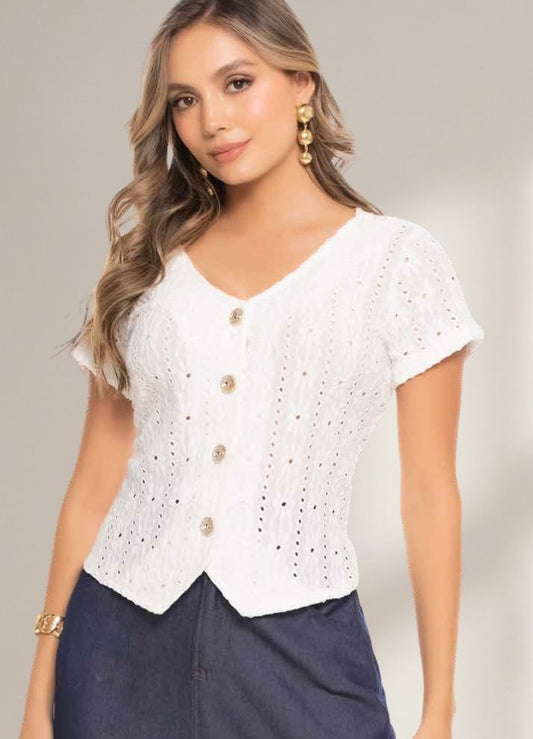 Blusa manga corta