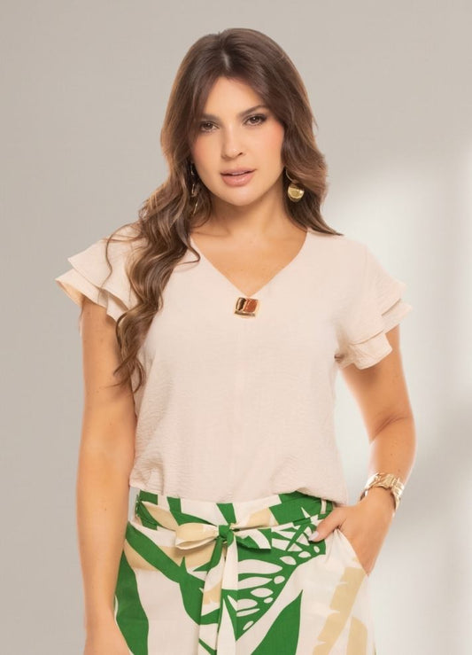 Blusa manga corta