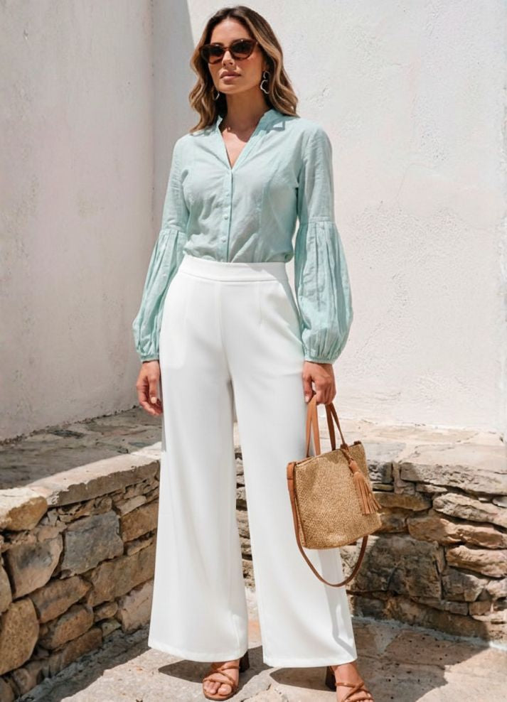 Blusa camisera manga larga