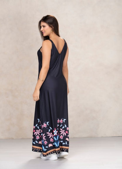 Vestido longo floral