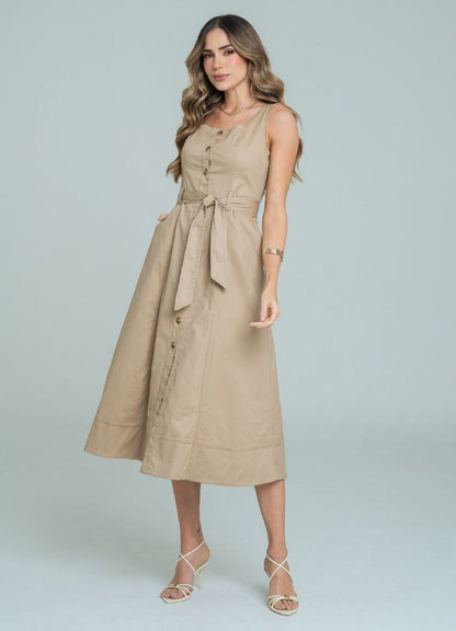 Midi sleeveless dress