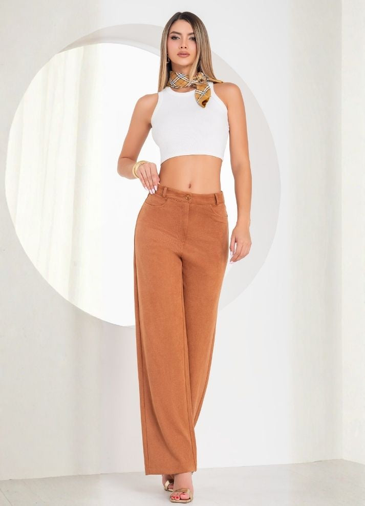 Pantalón palazzo tiro alto