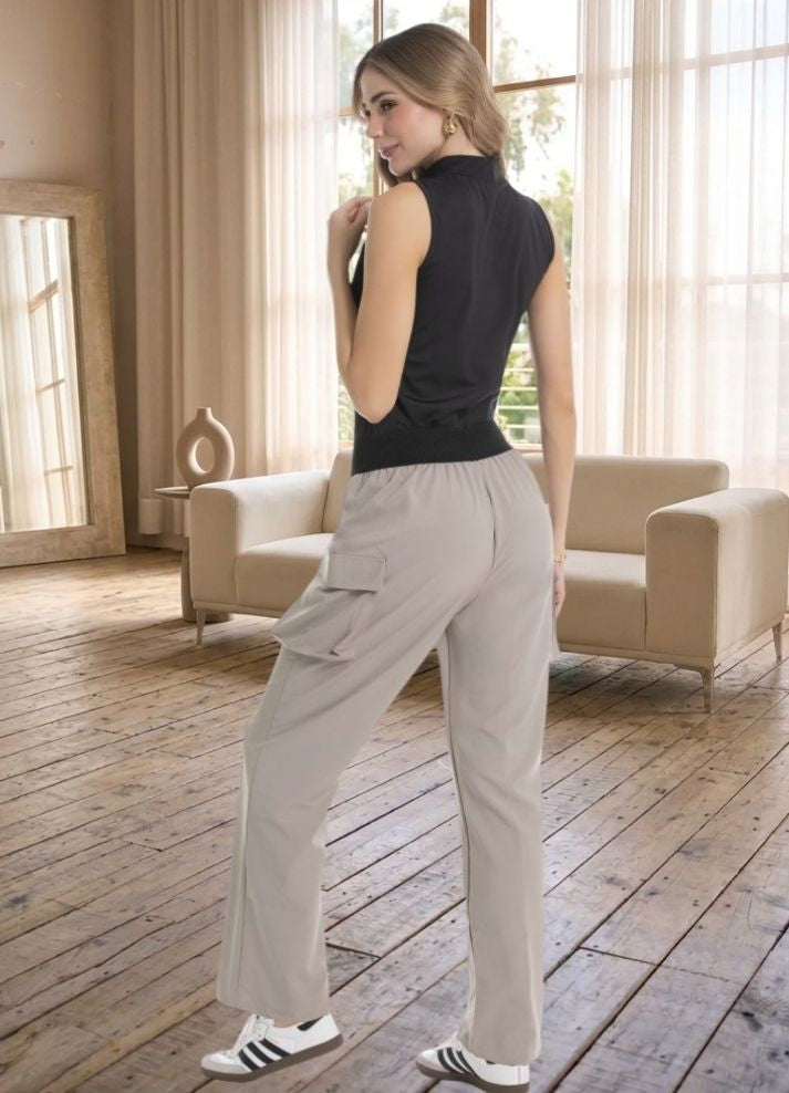 Pantalón cargo bota recta
