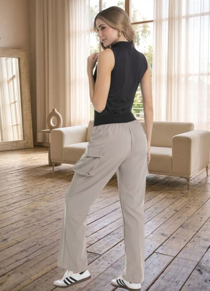 Pantalón cargo bota recta