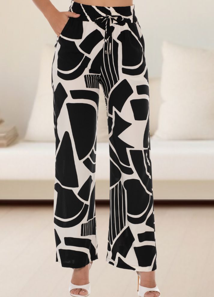 Pantalón palazzo estampado