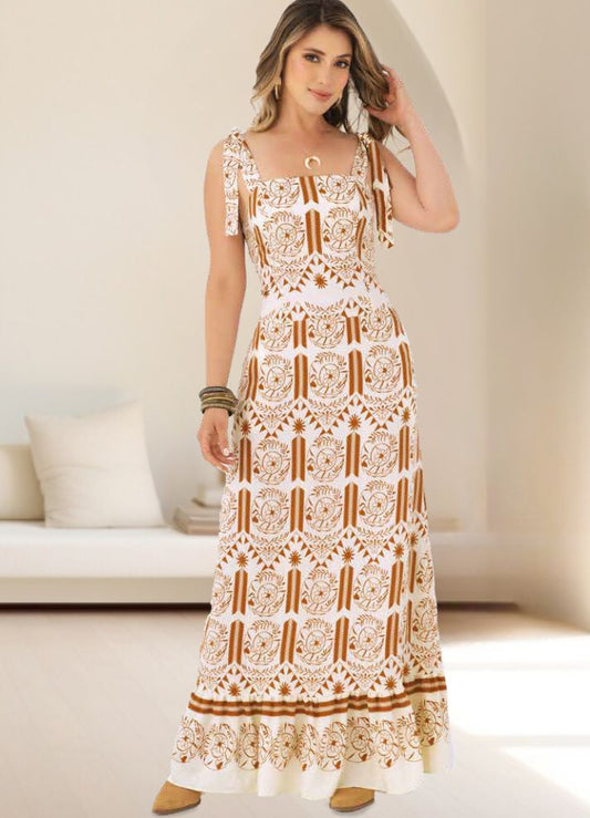 Vestido largo de tirantes