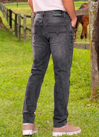 Jean bota tubo para hombre