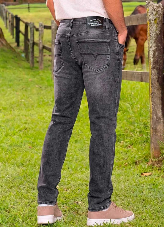 Jean bota tubo para hombre