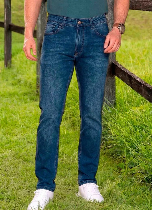 Jean bota recta para hombre