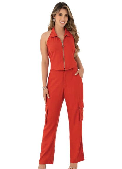 Set chaleco y pantalón cargo