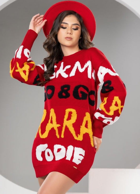 Blusón vestido tejido