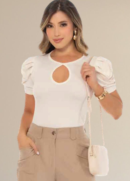 Puff sleeve blouse