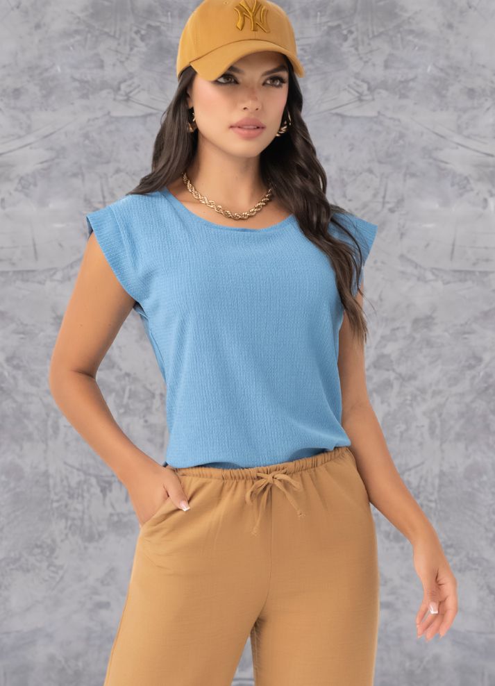 Blusa manga corta