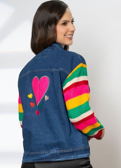 Chaqueta mangas colores