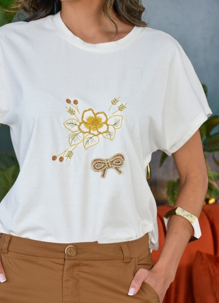 Embroidered T-shirt