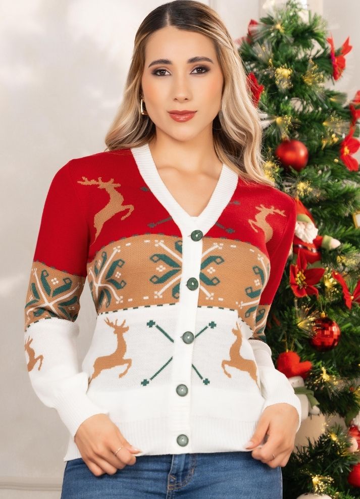 Sweater Navideño Tejido