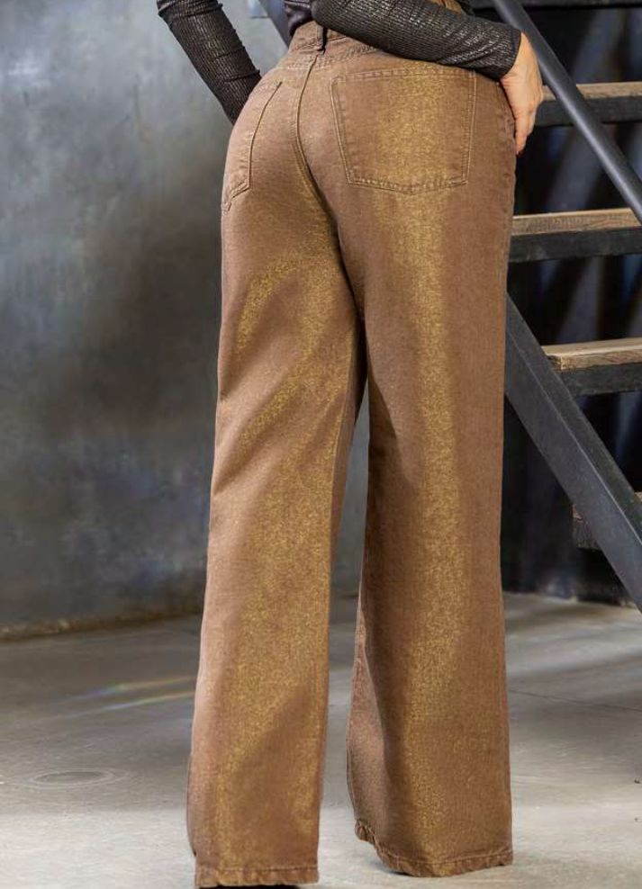 Jean wide leg escarchado