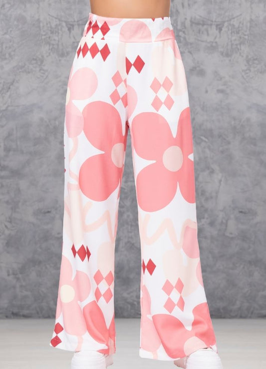 Printed palazzo pants